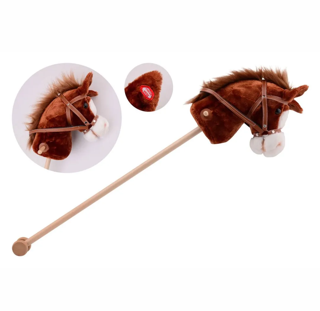 Houten Stokpaard met Geluid