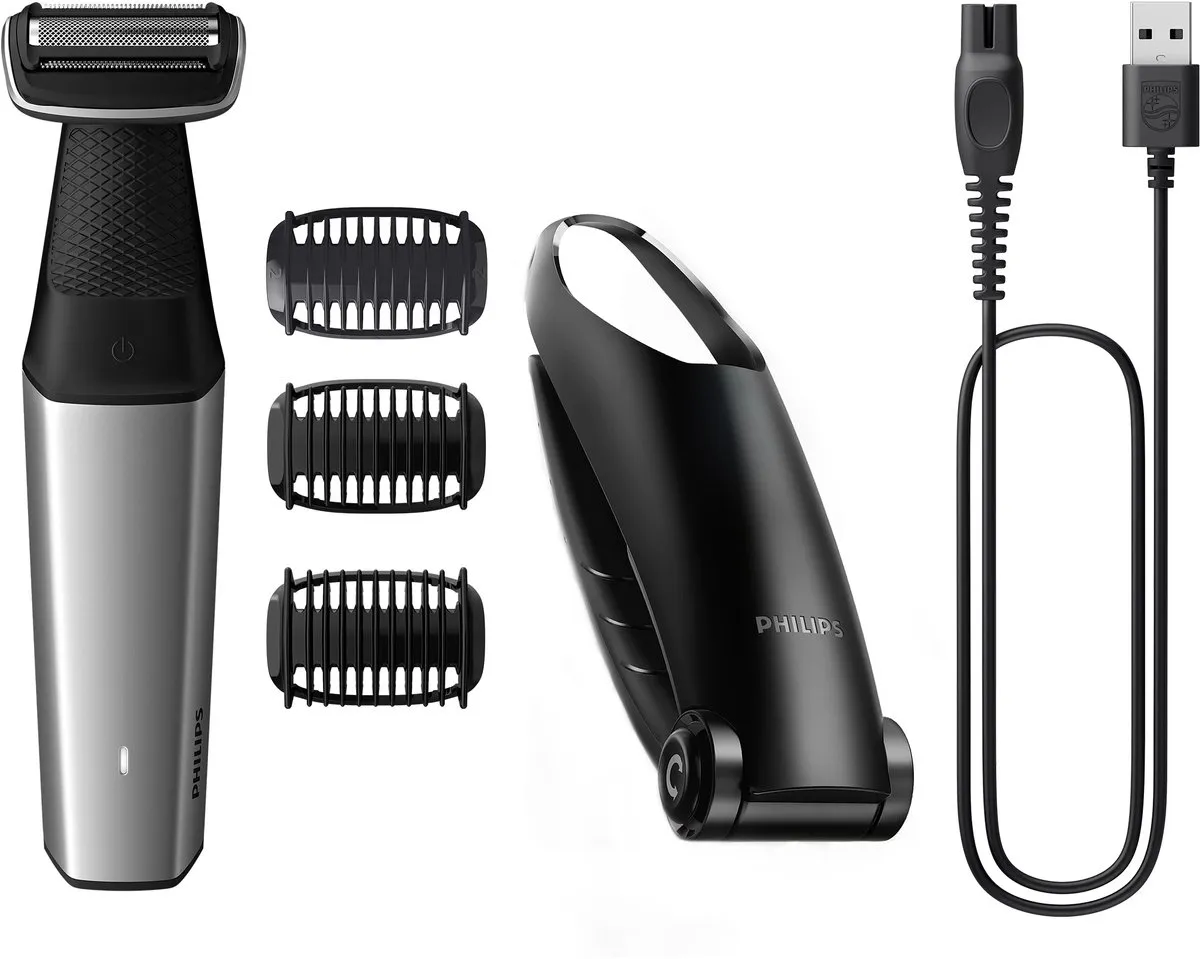 Philips Bodygroom Series 5000 BG5021/15 Lies- en Lichaamstrimmer - Zwart/Silver