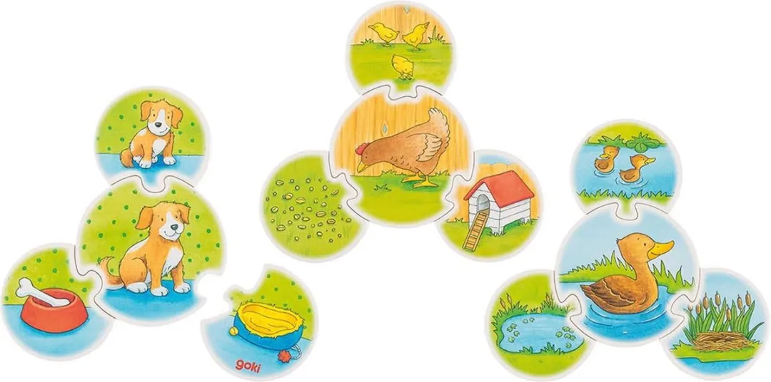 Goki Dieren Puzzel 24 Stuks - Meerkleurig