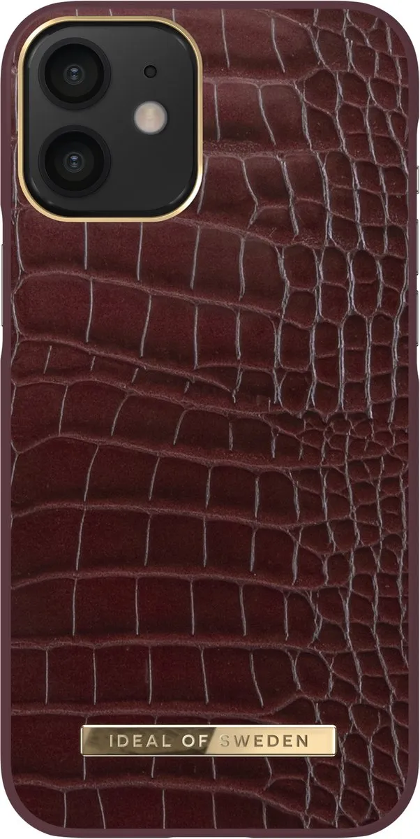 iDeal of Sweden Atelier Case iPhone 12 Mini - Scarlet Croco - afbeelding 3 van 5