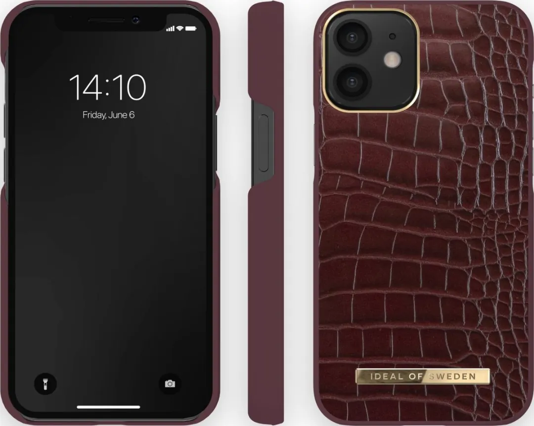 iDeal of Sweden Atelier Case iPhone 12 Mini - Scarlet Croco - afbeelding 5 van 5