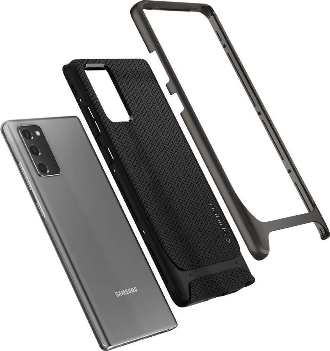Spigen Neo Hybrid ACS01425 Hoesje - Samsung Galaxy Note20 - Zwart/Grijs