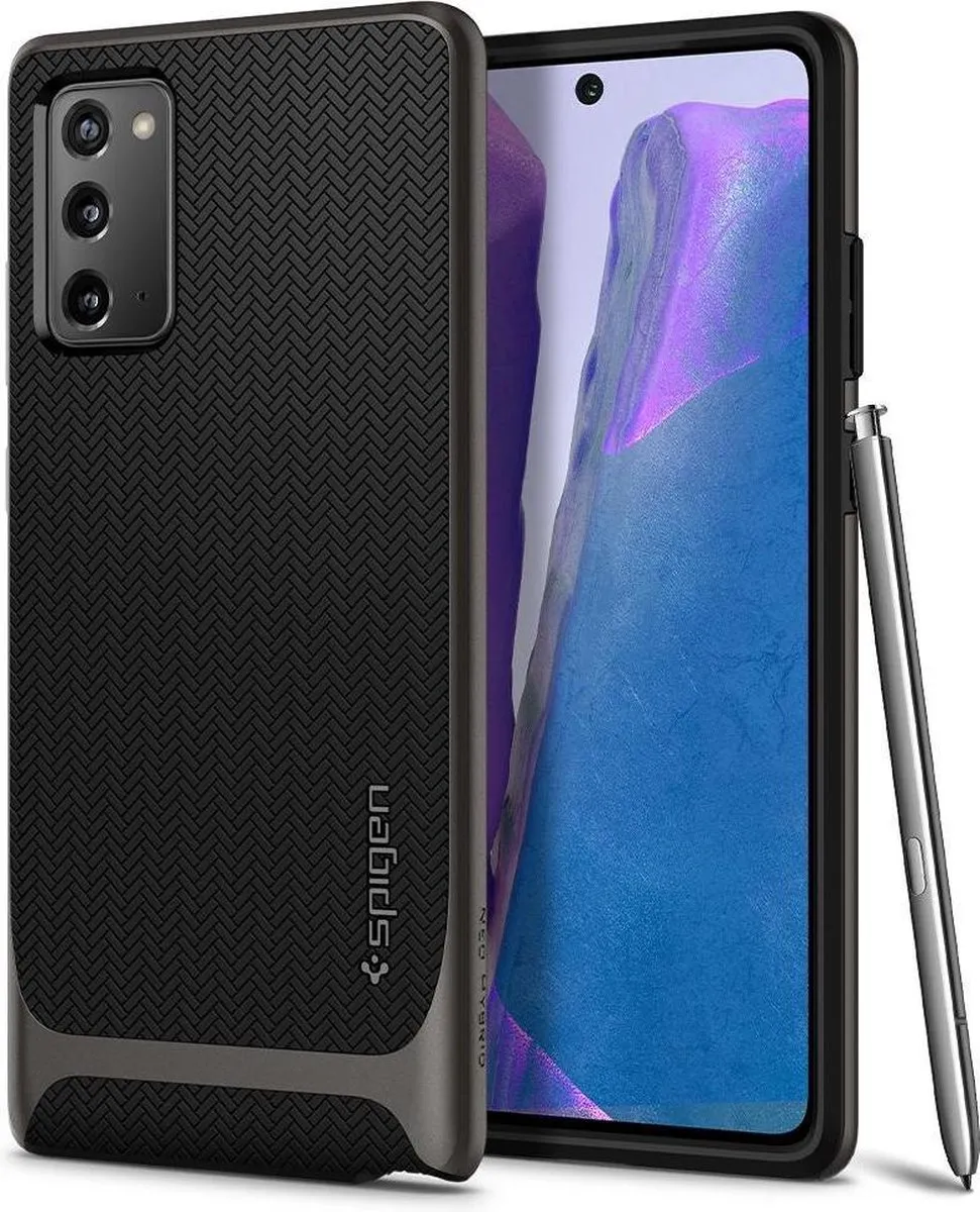 Spigen Neo Hybrid ACS01425 Hoesje - Samsung Galaxy Note20 - Zwart/Grijs
