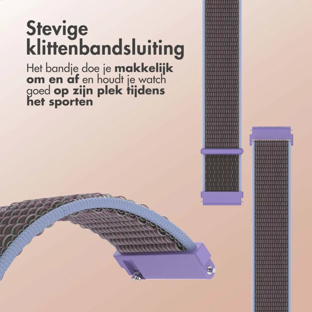 Imoshion Nylon Smartwatchband 20mm - Lila - afbeelding 4 van 6