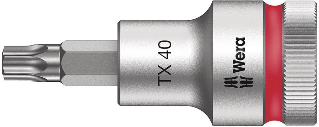 Wera 8767 C HF TORX Zyklop Bitdop TX40 - 1/2" - Metaal