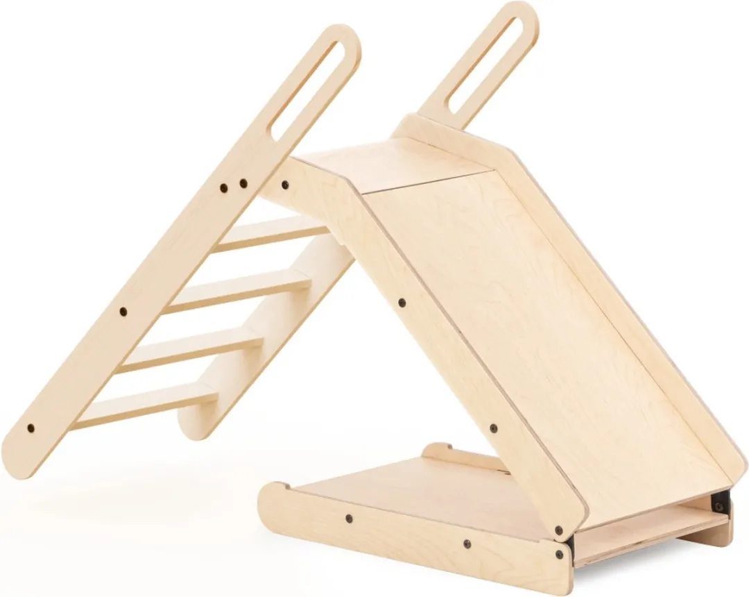 Mamatoyz Montessori Slide Me Houten Glijbaan 13SLDNAT - Opvouwbaar