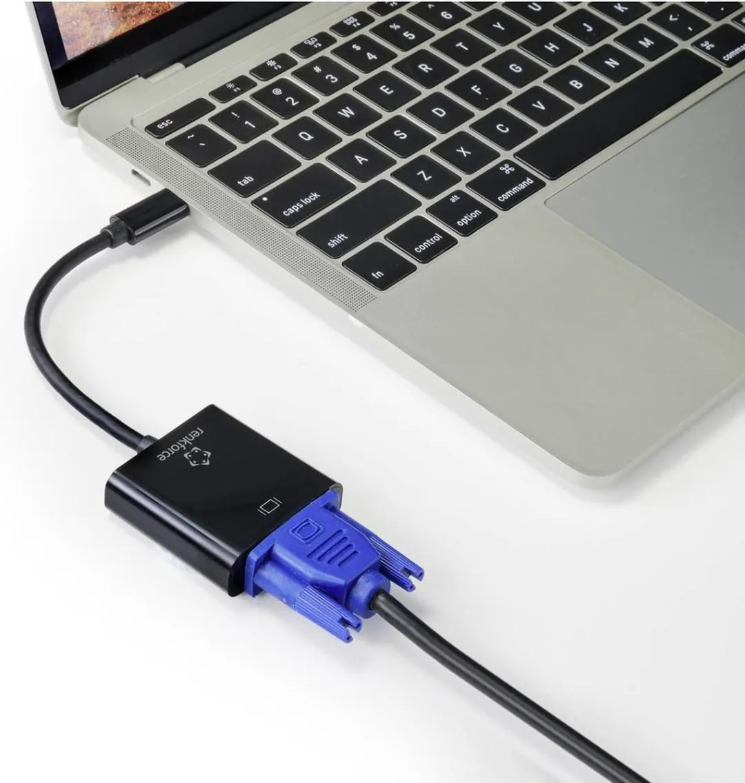 Renkforce RF-4679564 USB-C naar VGA Adapter - Zwart