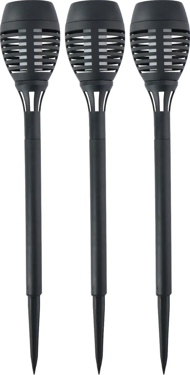Grundig Solar Tuinlamp Fakkel 3 Stuks