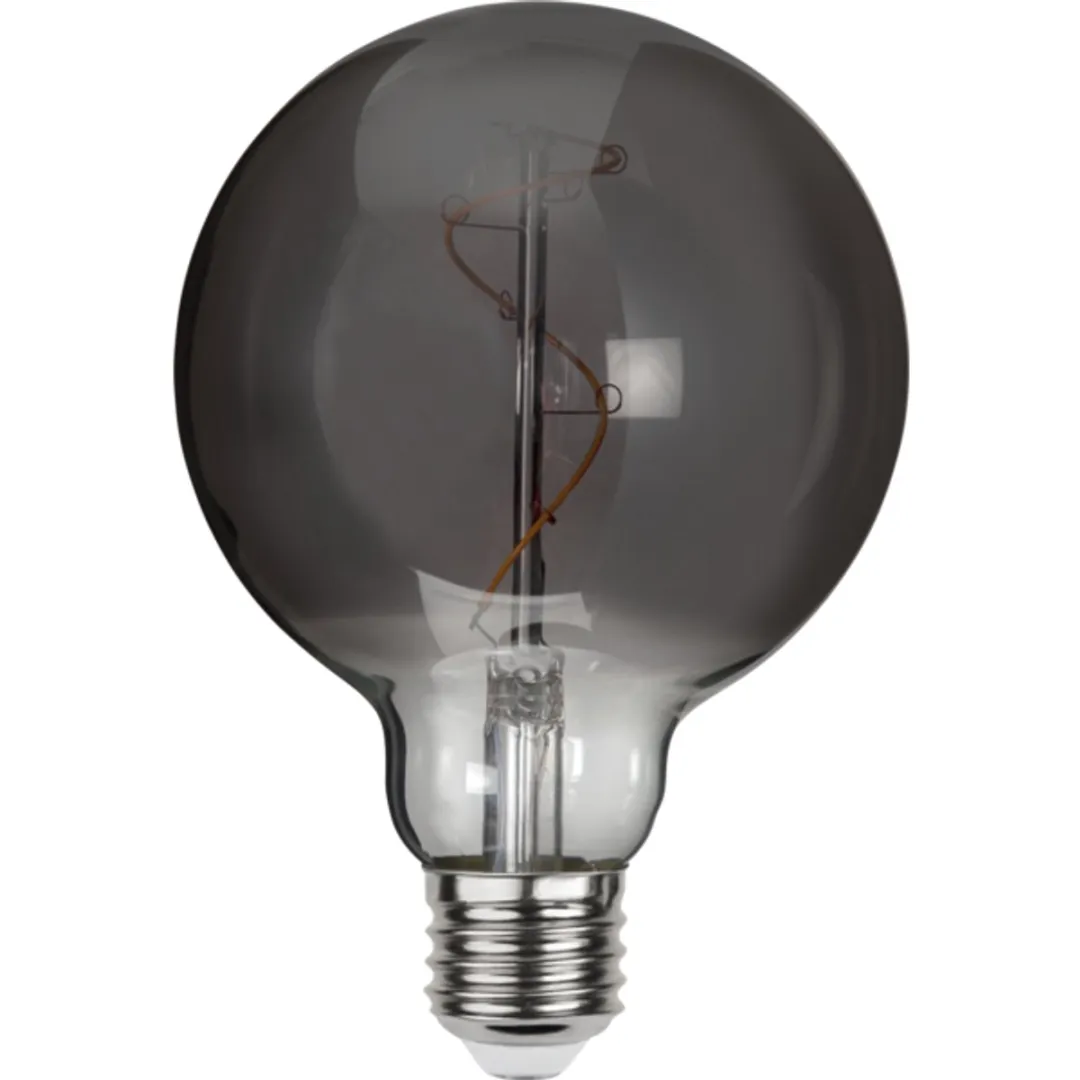 Star Trading G95 Bol E27 3W Super Warm Wit - 3 Stuks - Rookglas