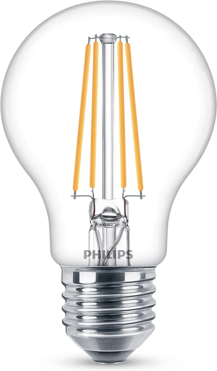 Philips LED Lamp Transparant 7W E27 Koelwit - 6 Stuks - afbeelding 6 van 6