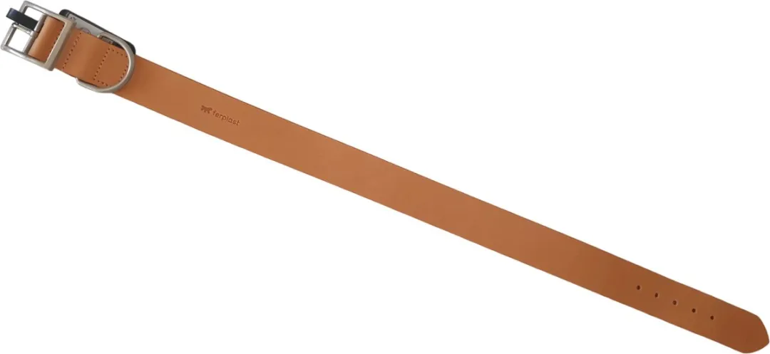 Ferplast Hondenhalsband Natural XL - 61-69cm Kunstleer Bruin - afbeelding 6 van 6