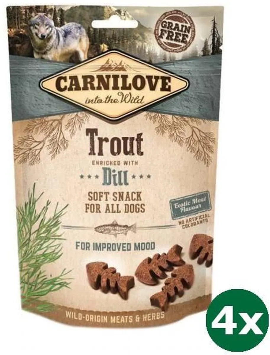 Carnilove Forel/Dille Hondensnacks 200g