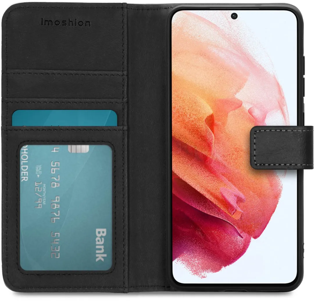 Imoshion Hoesje Samsung Galaxy S21 FE - 3 Pasjes - Zwart
