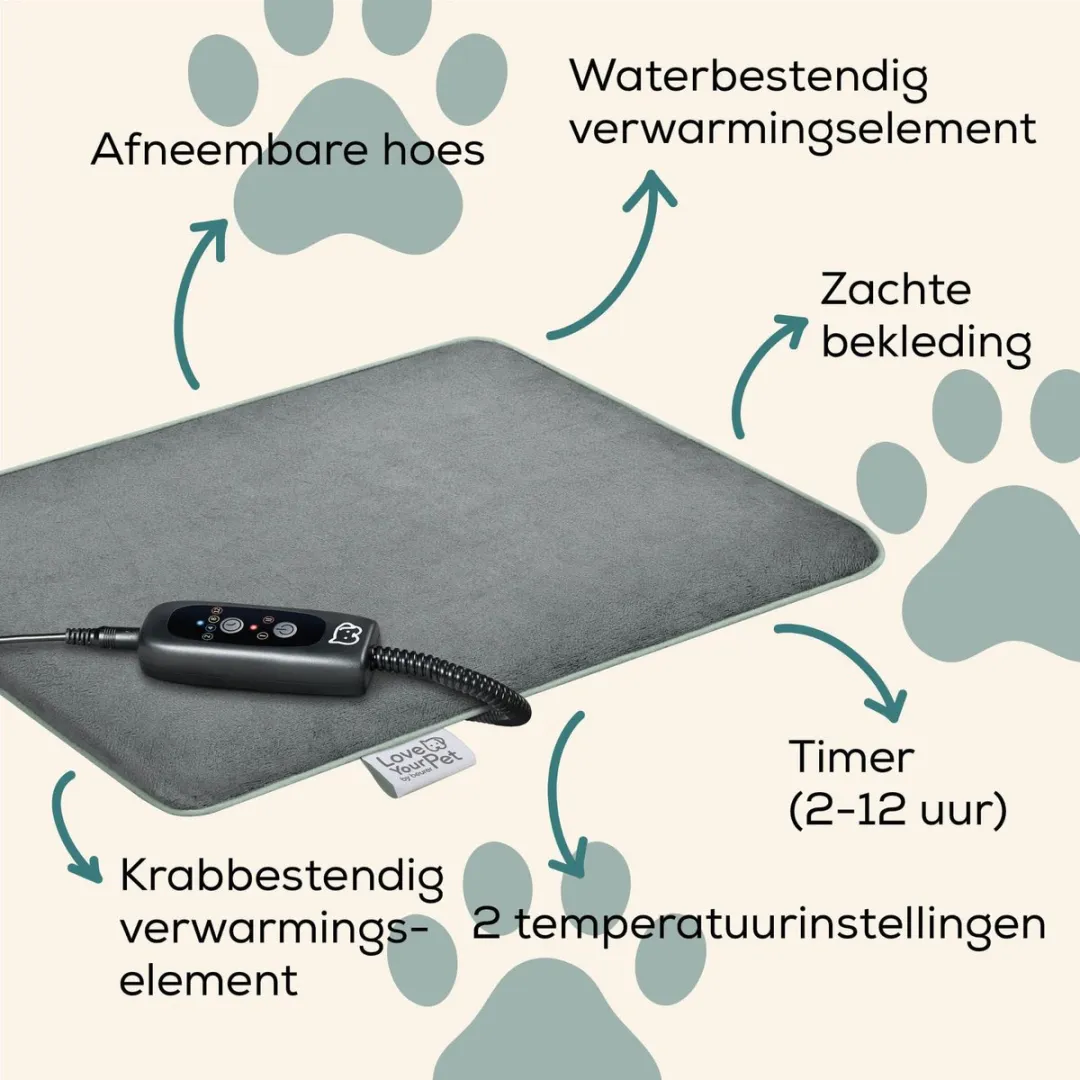 Beurer Lilli Verwarmingsmat - 41x34cm Grijs
