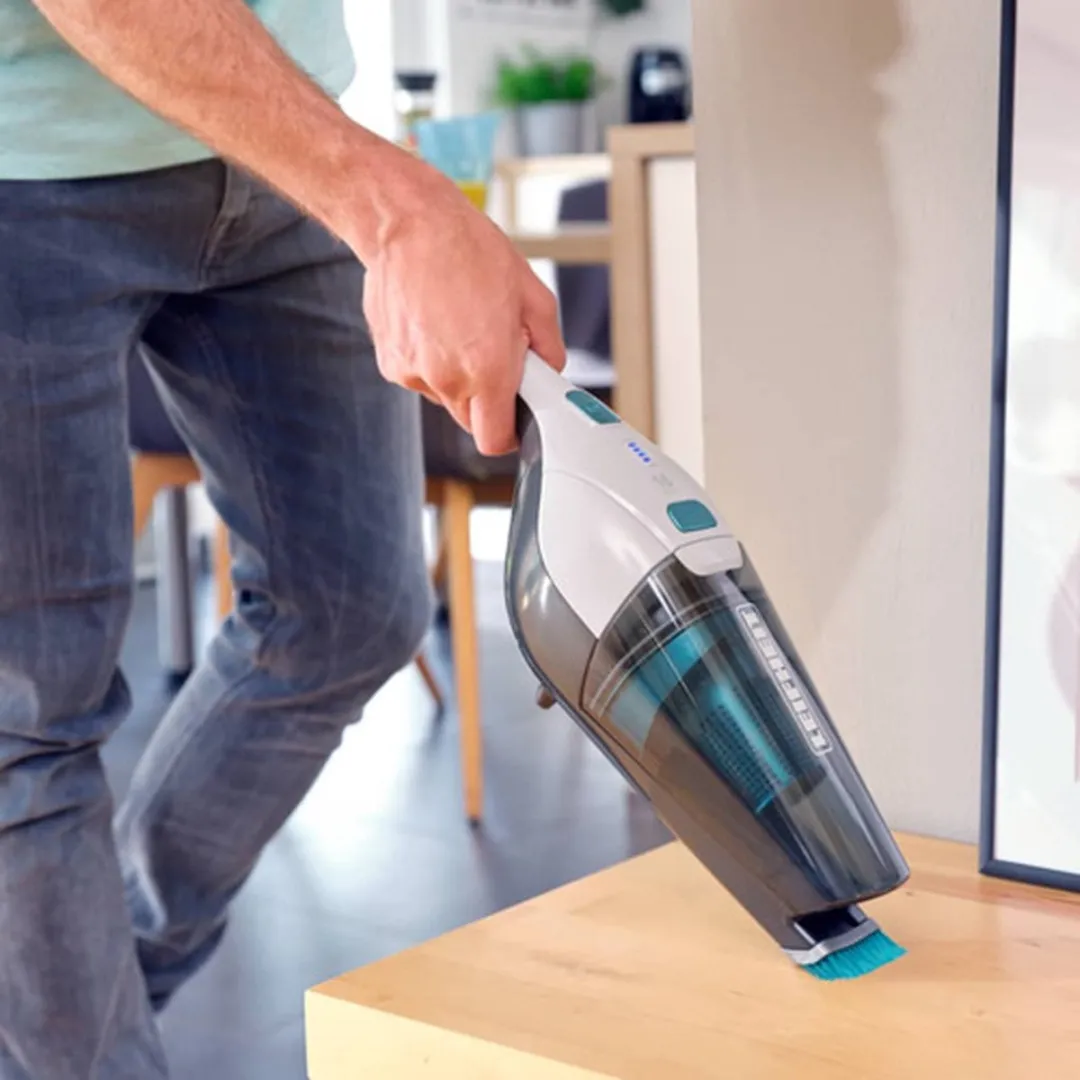 Leifheit Rotaro Powervac 2in1 steelstofzuiger - met kruimelzuiger - 16V