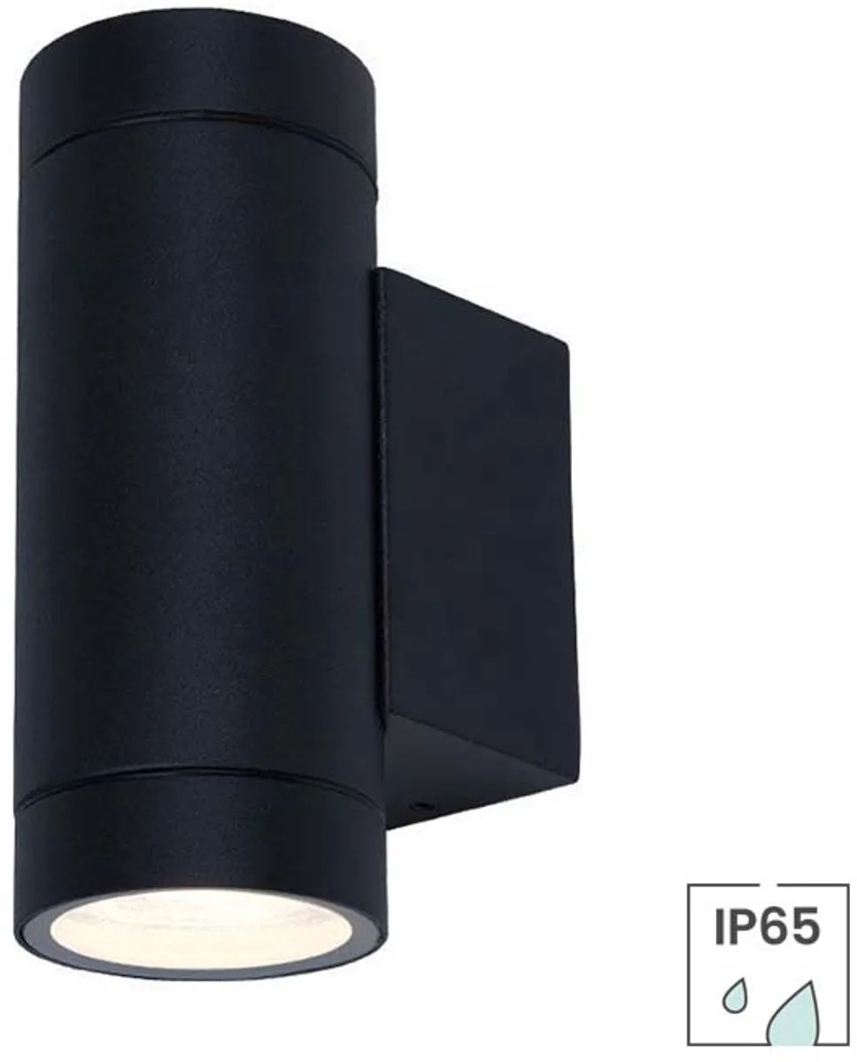 Lybardo Wandlamp Buiten 2x GU10 - Zwart
