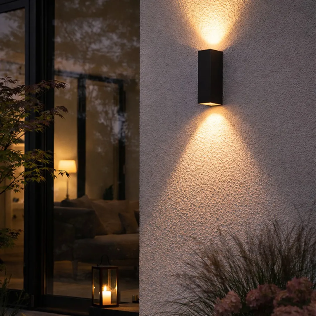 Lybardo Wandlamp Buiten 2x GU10 - Zwart