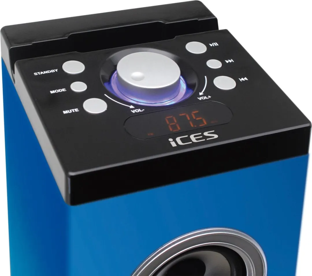 Lenco Ices IBT-6 Bluetooth Speaker Toren - 40W - Zwart