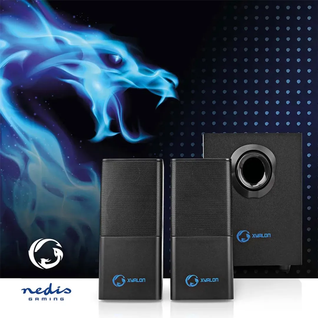 Nedis GSPR10021BK Gaming Speaker 2.1 - 30W - Zwart