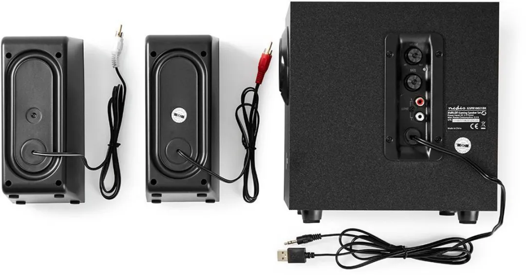 Nedis GSPR10021BK Gaming Speaker 2.1 - 30W - Zwart