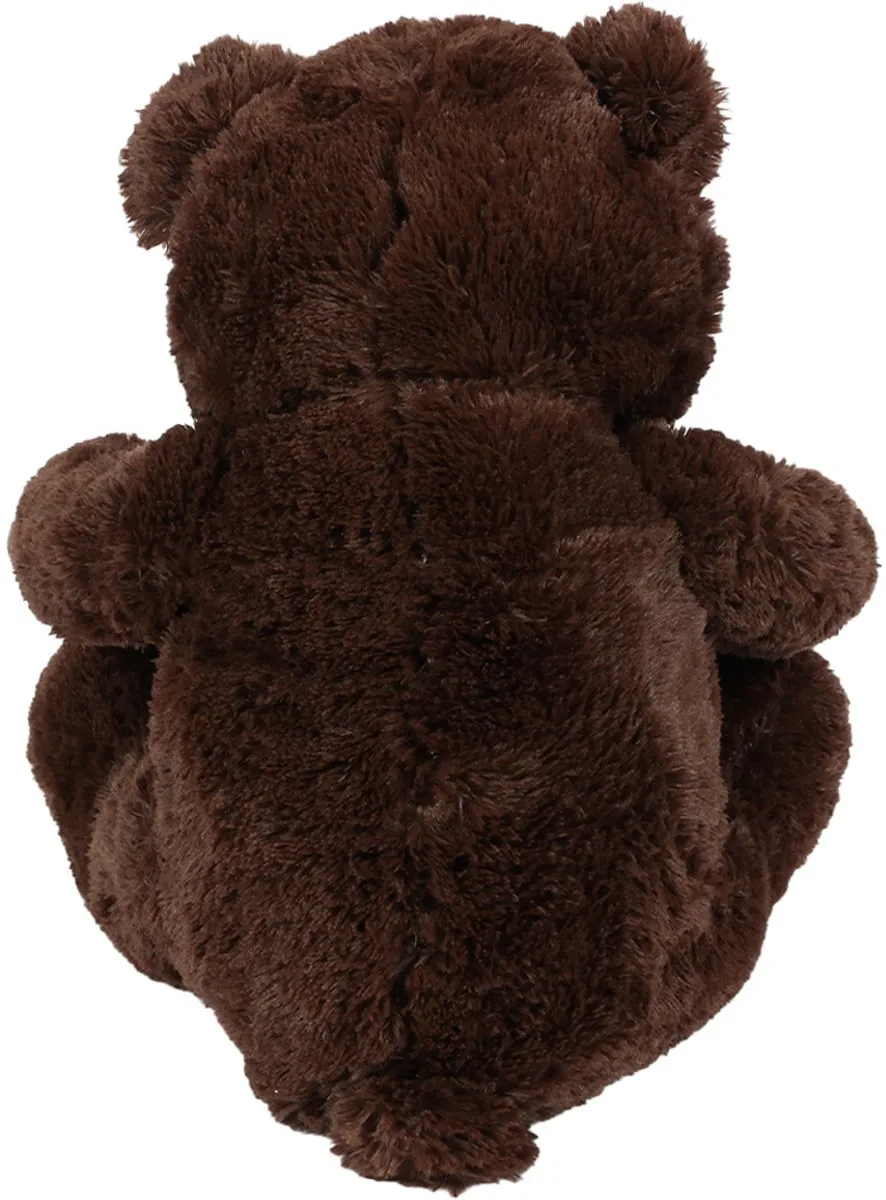 PIA Soft Toys Beer Pluche Knuffel - 32 cm - Donkerbruin