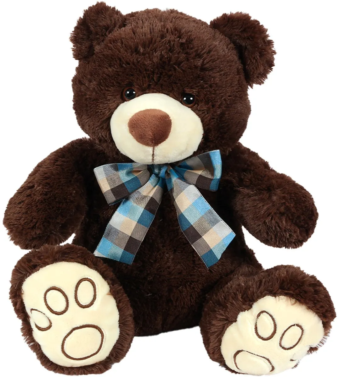 PIA Soft Toys Beer Pluche Knuffel - 32 cm - Donkerbruin