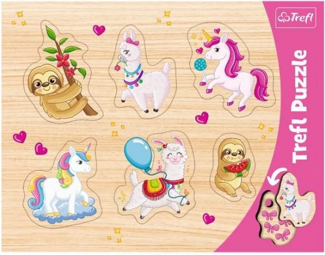 Trefl Shape Puzzels Dieren Thema - 7 Stuks - Multicolor