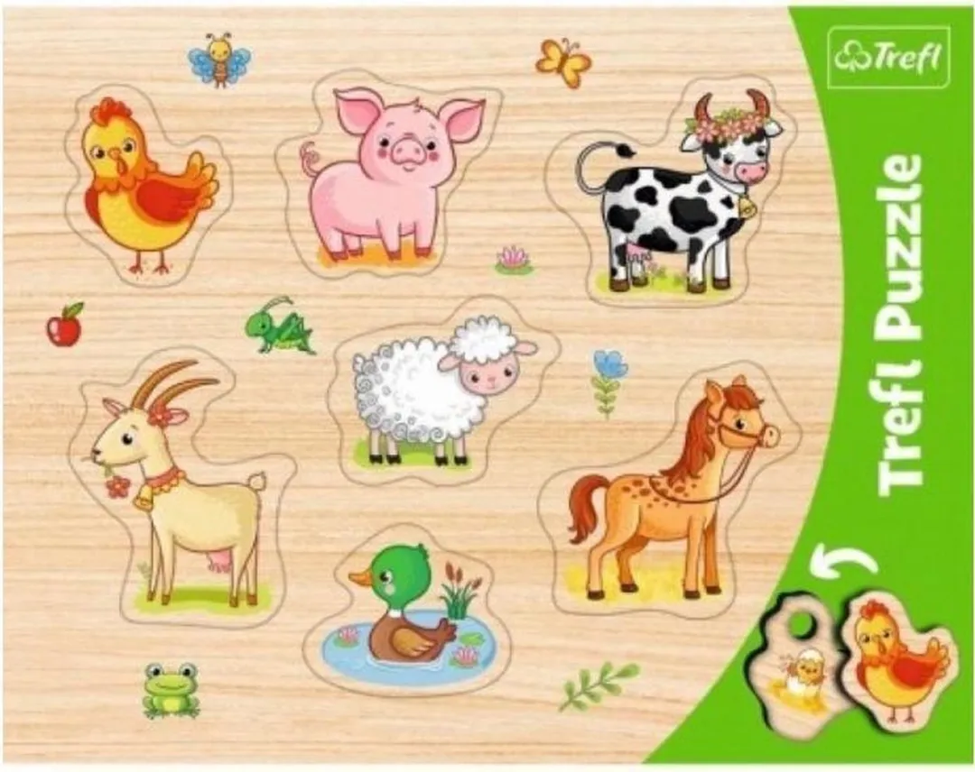 Trefl Shape Puzzels Dieren Thema - 7 Stuks - Multicolor