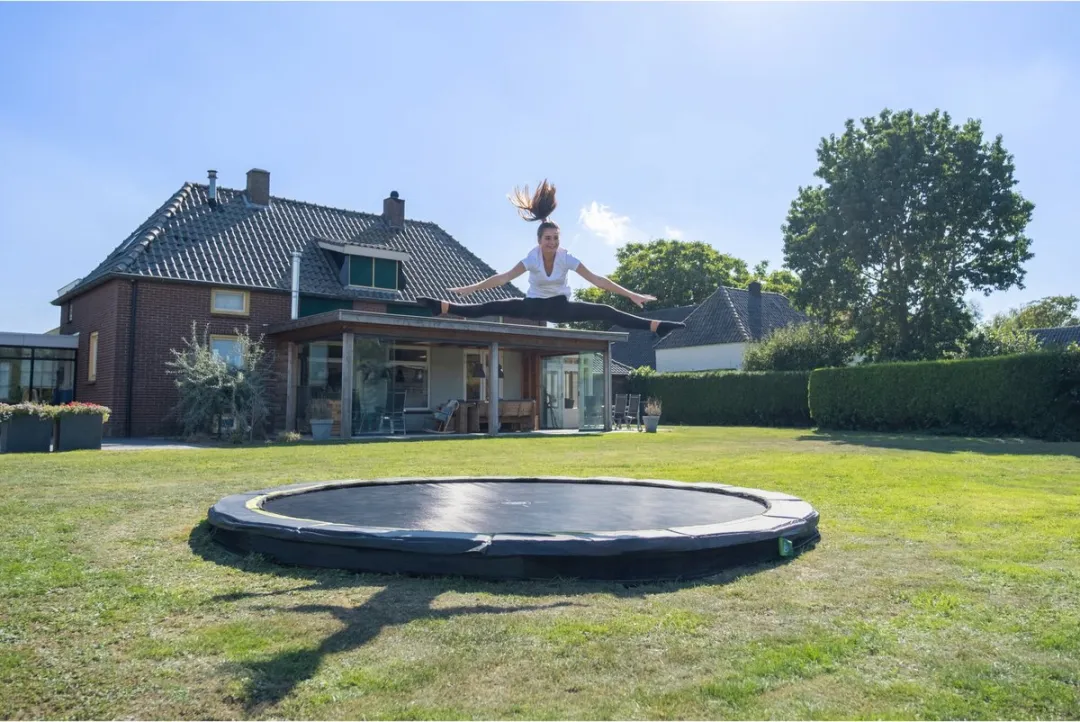 EXIT Silhouette Inground Trampoline Ø427cm - Roze