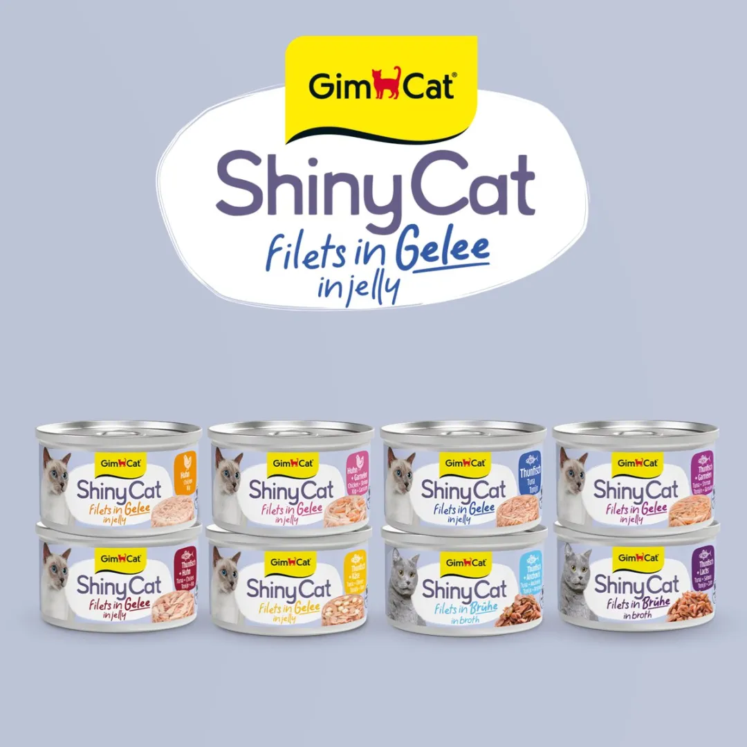 GimCat ShinyCat Filets in Jelly Tonijn - 24 Stuks