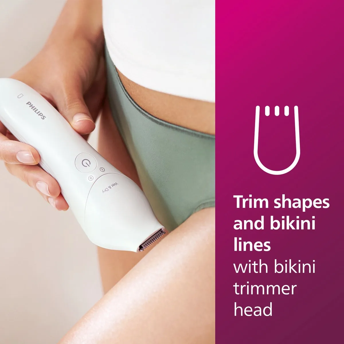 Philips Series 8000 BRE715/00 Epilator - Wit