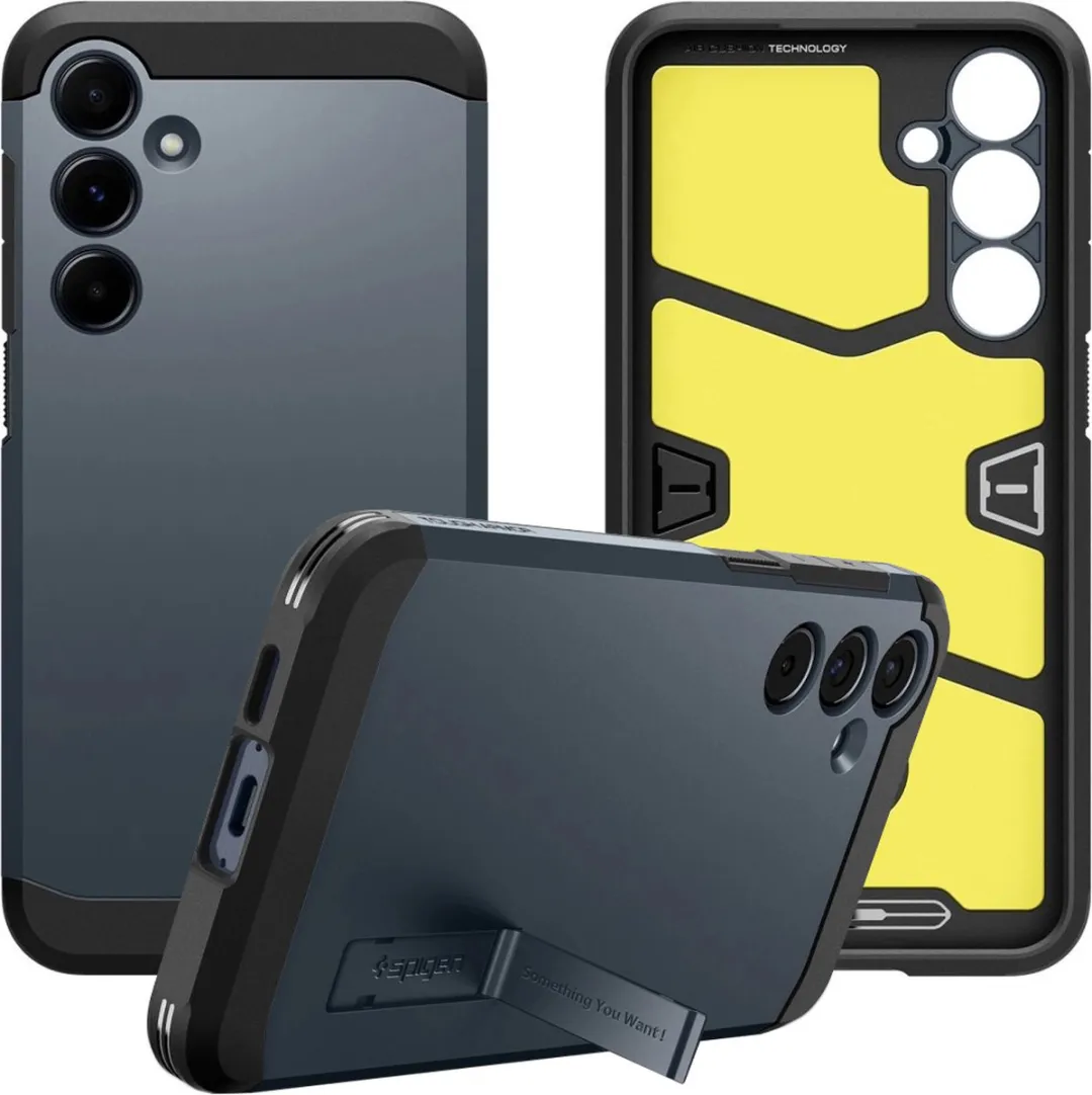 Spigen Tough Armor ACS07531 Hoesje - Samsung Galaxy A55 - Blauw