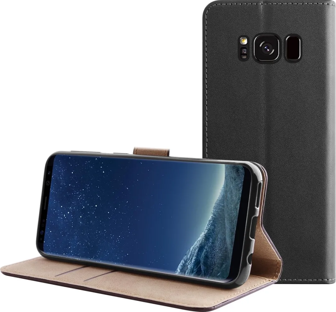BMAX Leren Book Case Hoesje Samsung Galaxy S8+