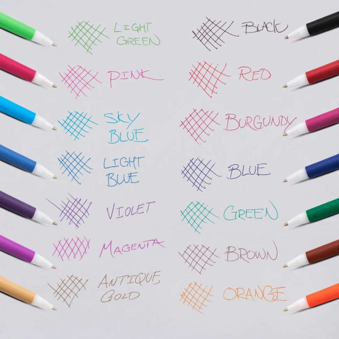 Pentel GlideWrite Balpennen 1.0mm - 14 Stuks - Diverse kleuren