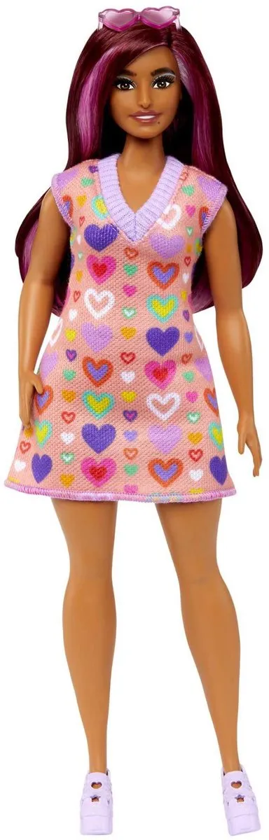 Barbie Modepop Hartjesjurk - Multicolor