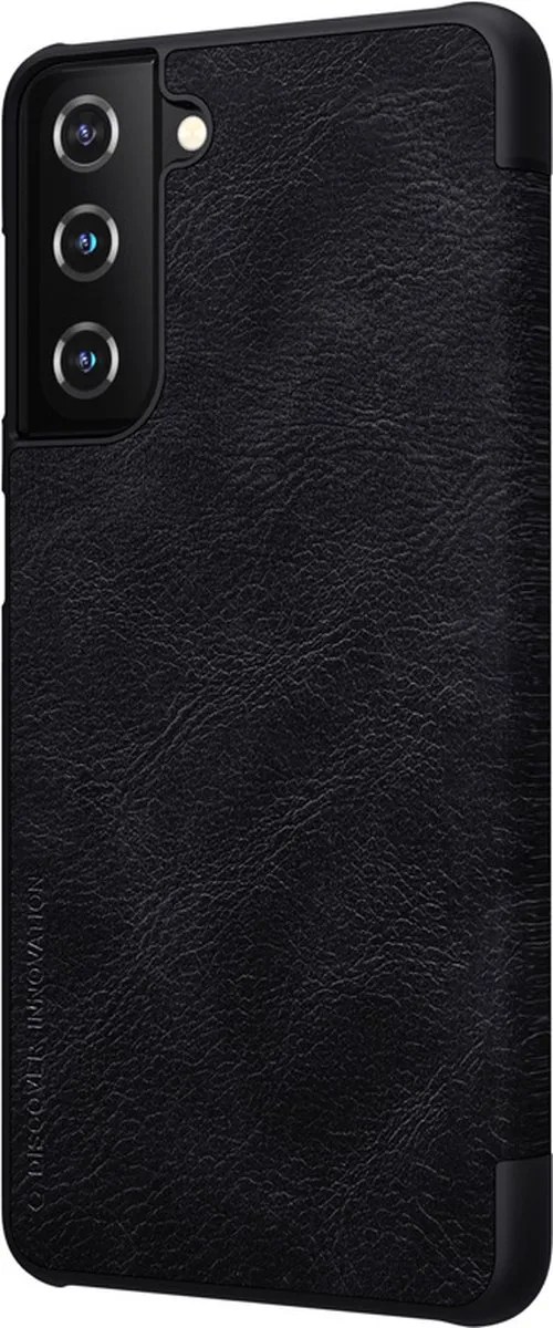 Nillkin Qin Leather Case Hoesje S21 - Zwart - 2 Pasjes - afbeelding 6 van 6