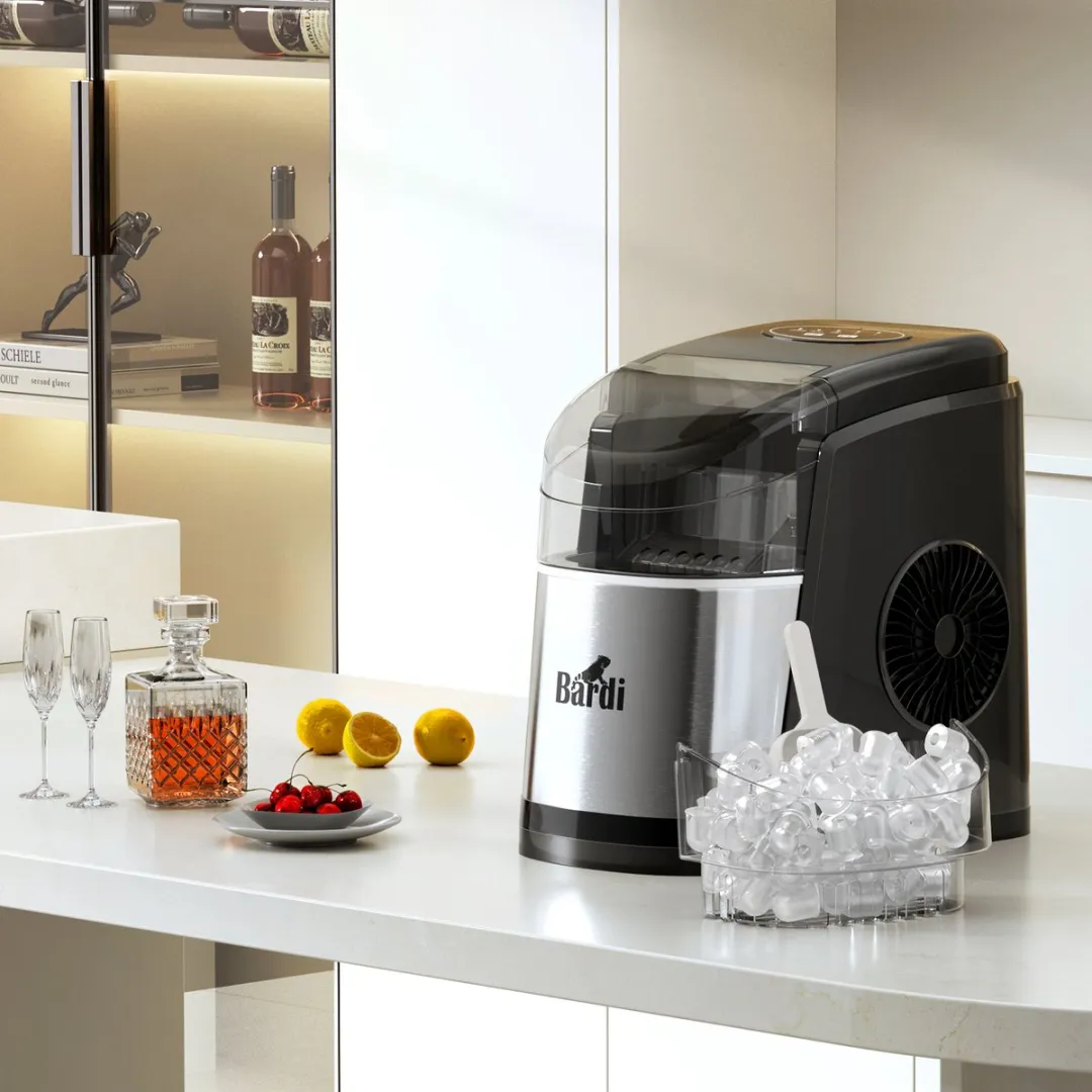 Bardi Deluxe IJsblokjesmachine 1.6L - RVS Set met 3 Thermosbekers - afbeelding 6 van 6