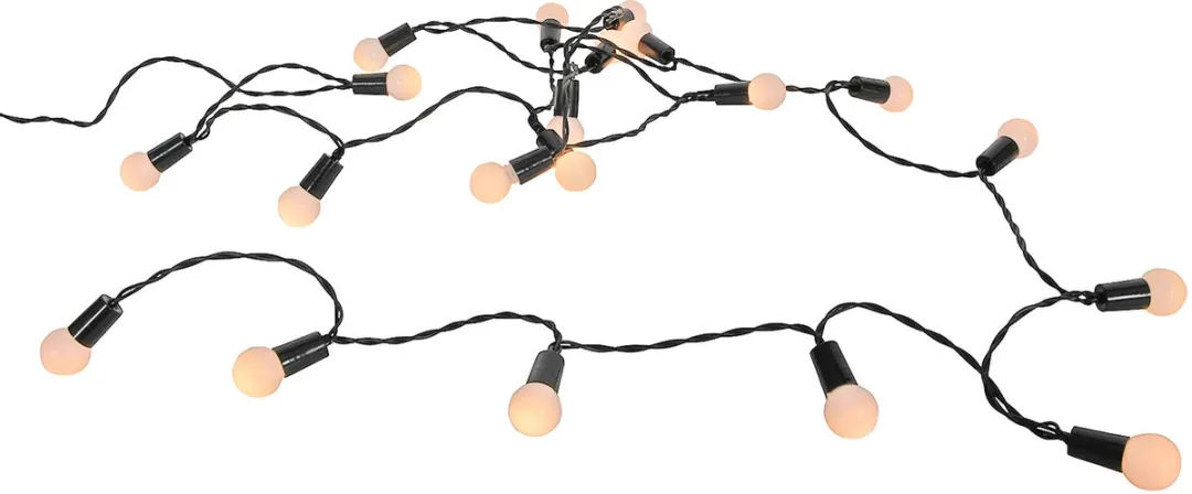 Svenska Living Strengverlichting Bol 20 LED Warm Wit 2m - Op Batterij met Timer