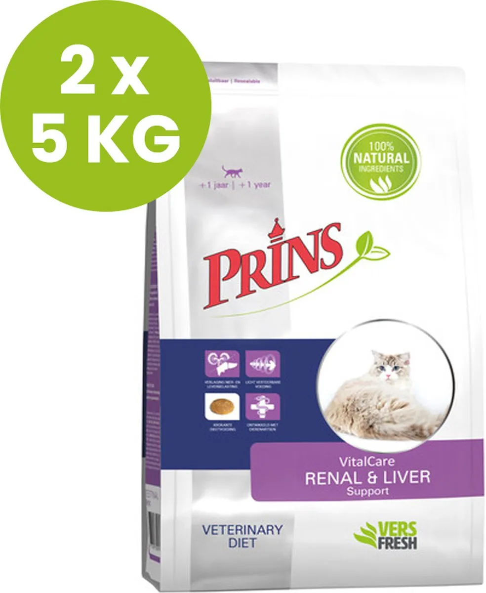Prins VitalCare Diet Renal & Liver Support Kattenvoer