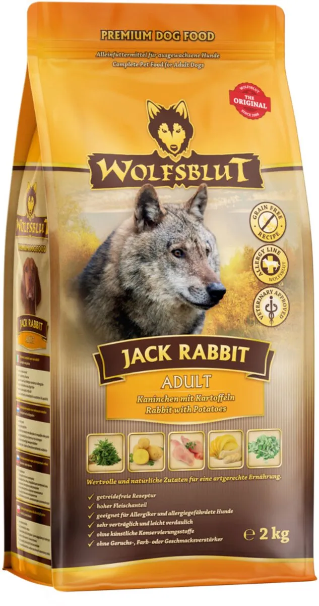 Wolfsblut Adult Jack Rabbit Hondenvoer 2kg