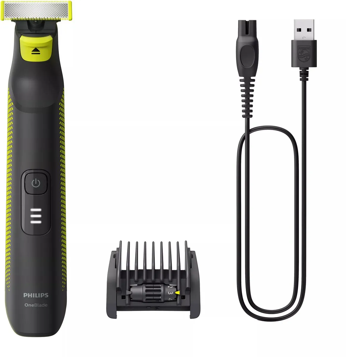 Philips OneBlade Pro QP6506/15 Gezicht - 1 Mesje - Zwart/Limoen