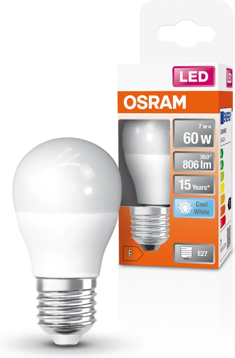 Osram LED E27 7W Neutraalwit