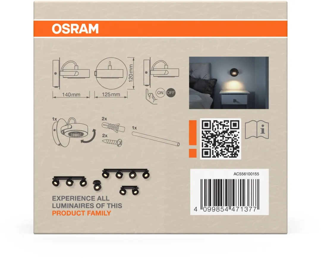 Osram Decor Spot Venus 5,5W - Zwart - afbeelding 6 van 6