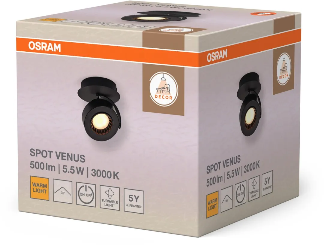 Osram Decor Spot Venus 5,5W - Zwart