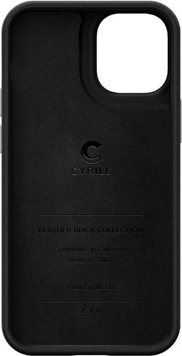 Spigen Ciel Leather Brick iPhone 12 Mini Hoesje - Blauw