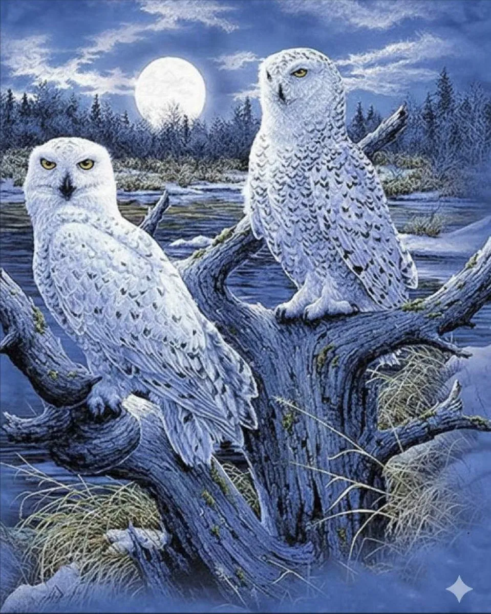 VDTOYS Diamond Painting VDT041 Snowowls