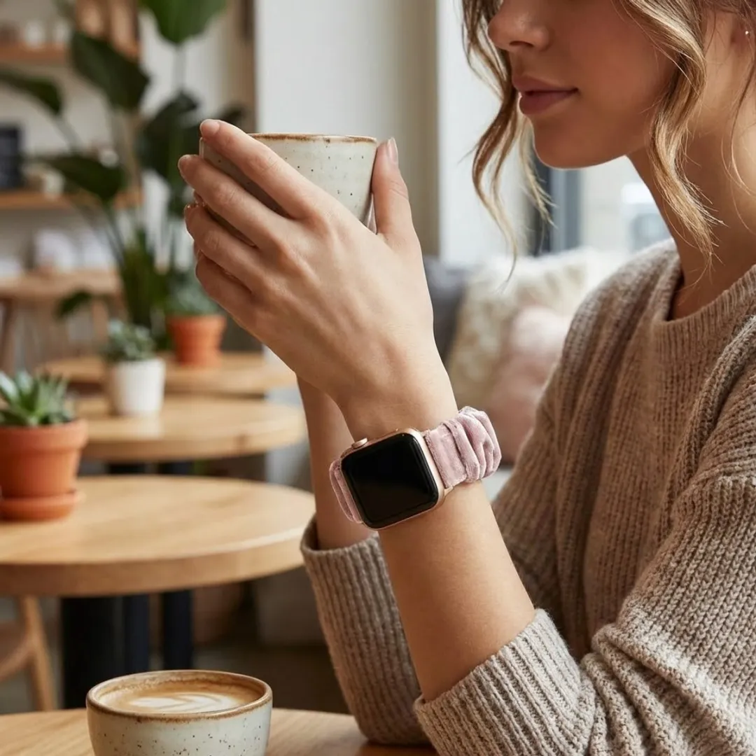 Nuvex Horlogebandje Apple Watch - One Size Helder roze