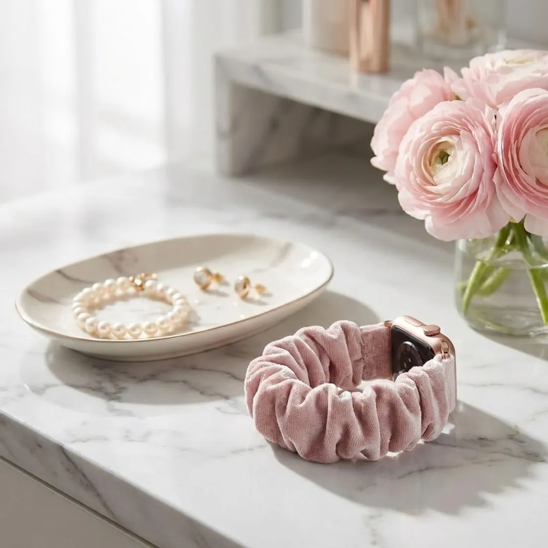 Nuvex Horlogebandje Apple Watch - One Size Helder roze