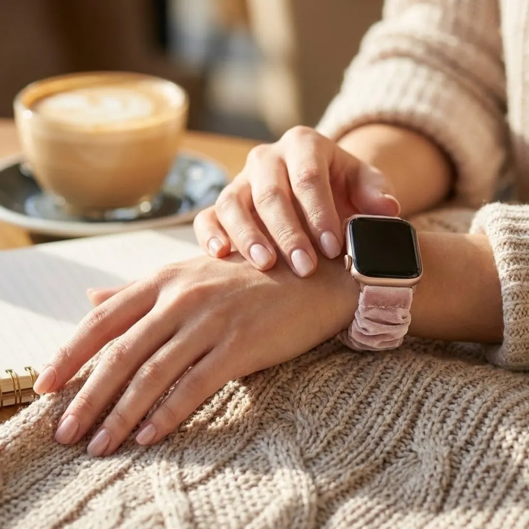 Nuvex Horlogebandje Apple Watch - One Size Helder roze
