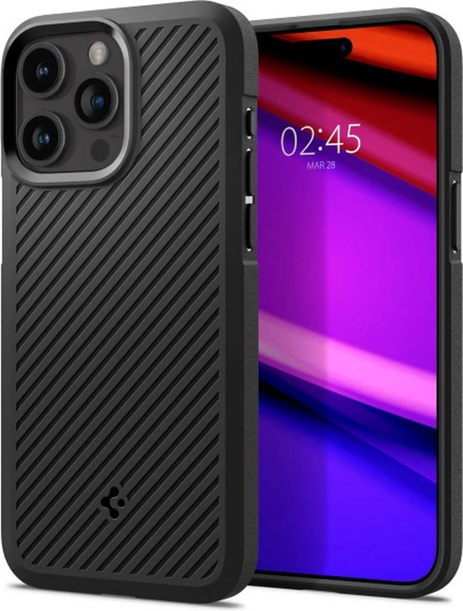 Spigen Core Armor ACS06441 iPhone 15 Pro Max Hoesje - Zwart